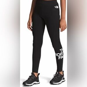 The North Face Big Girl’s Black Logo Leggings